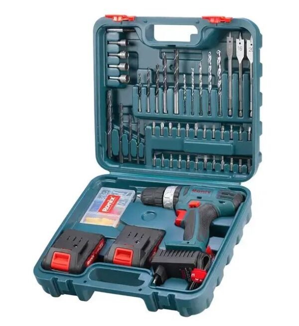 Kit perceuse visseuse sans fil 18V avec 53 accessoires