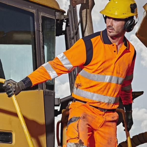 POLO MANCHE LONGUE ORANGE – Image 3