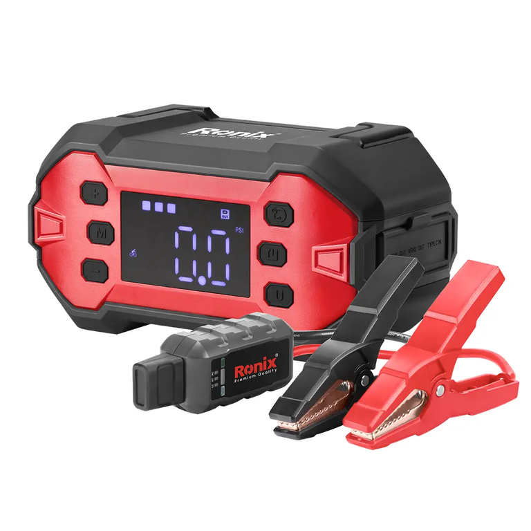 BOOSTER DE BATTERIE MULTIFONCTION AVEC COMPRESSEUR D’AIR 2000A